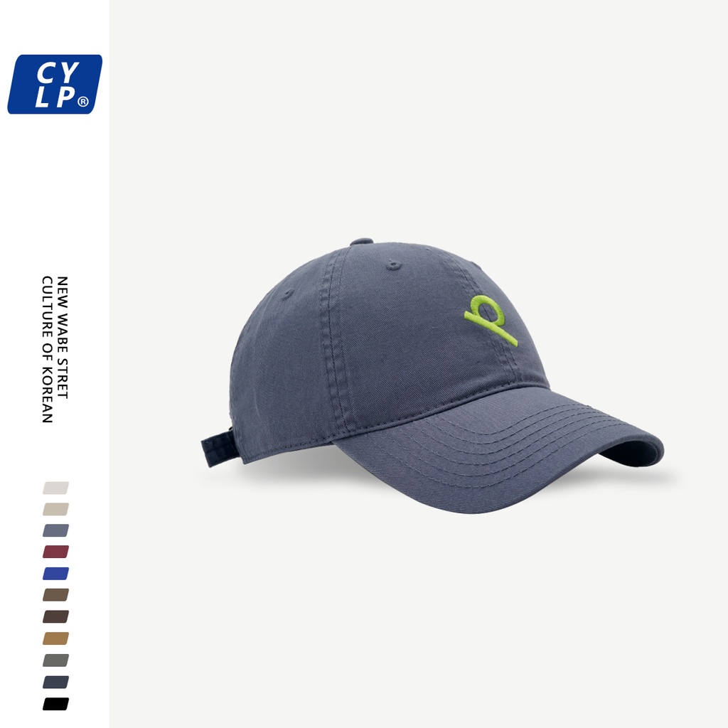 Mũ Lưỡi Trai Thêu Chữ P Phong Cách Đường Phố Hàn Quốc Thời Trang Xuân Hè Cho Nam Và Nữ