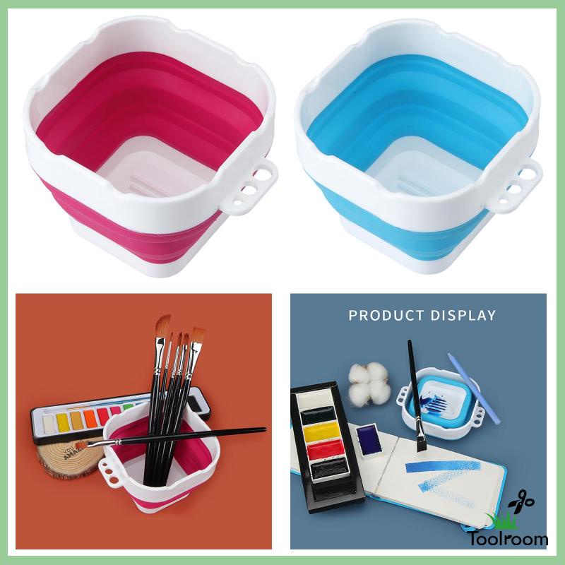 Xô Đựng Nước Rửa Cọ Vẽ Có Thể Gấp Gọn Tiện Dụng