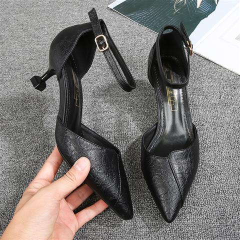 Giày Cao Gót Một Dây Phong Cách Thời Trang Xuân Hè Mới 2021