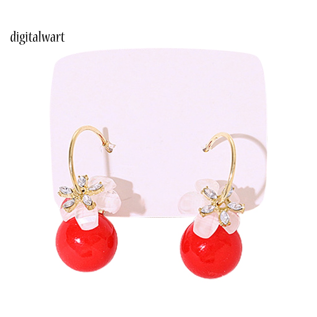 Kỹ Thuật Số| 1 Đôi Bông Tai Dáng Dài Đính Hạt Thanh Lịch Cho Nữ