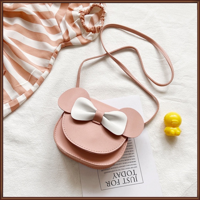 Túi Đeo Chéo Mini Đính Nơ Dễ Thương Thời Trang Cho Nữ