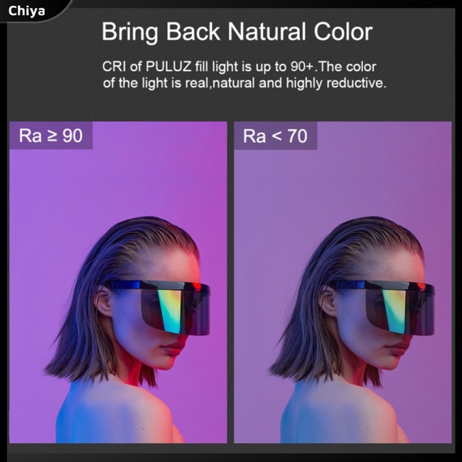 Gậy Chụp Ảnh Có Đèn Led Rgb Nhiều Màu Sắc Tùy Chỉnh Nhiệt Độ Kèm Sạc Tiện Dụng