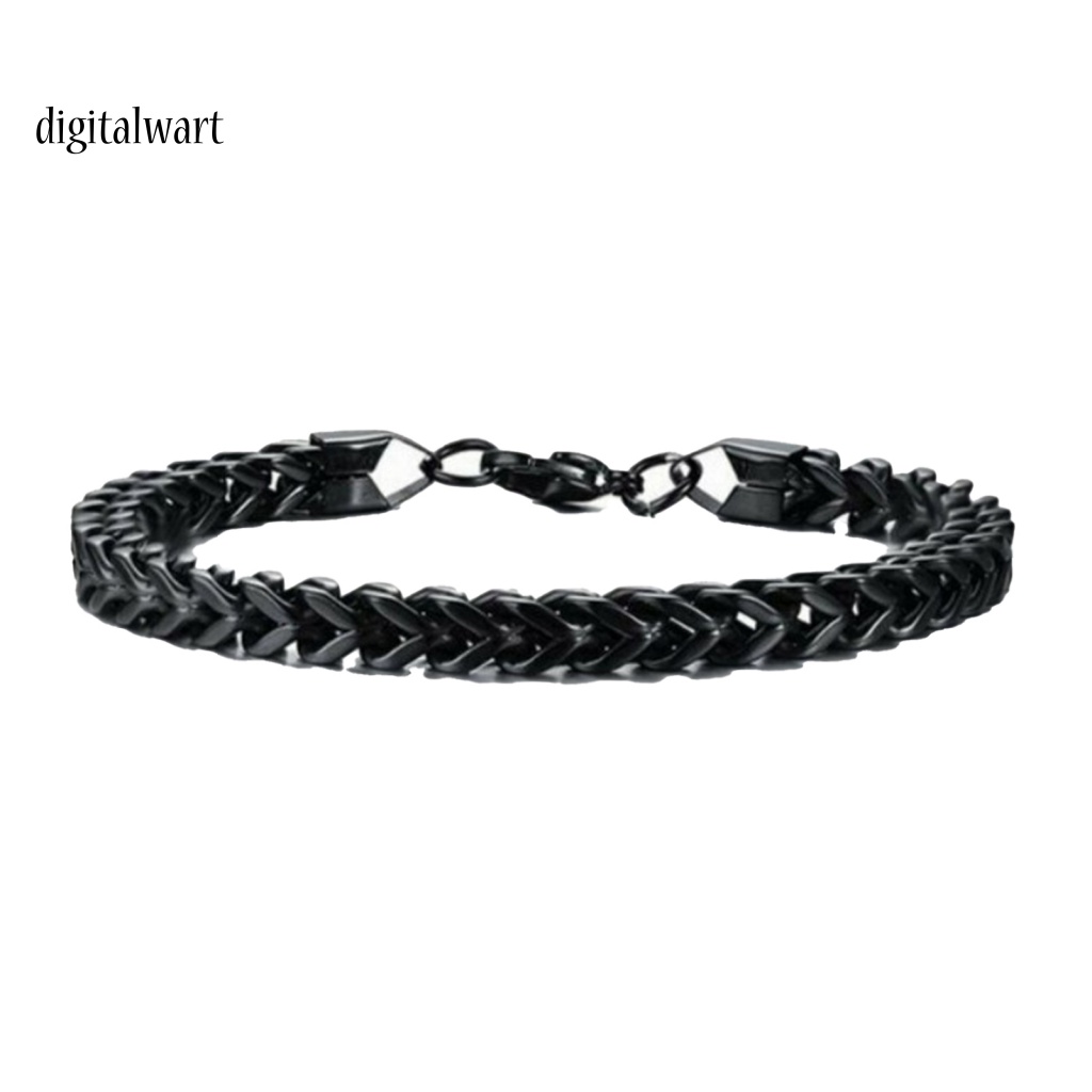 Kỹ Thuật Số| Vòng Đeo Tay Bằng Thép Titan Họa Tiết Xương Rắn Phong Cách Âu Mỹ Cá Tính Thời Trang Cho Nam