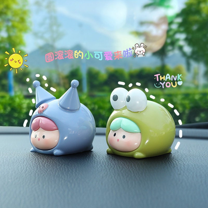 Búp Bê Hạt Nhựa Dễ Thương Sáng Tạo Để Bàn Trang Trí
