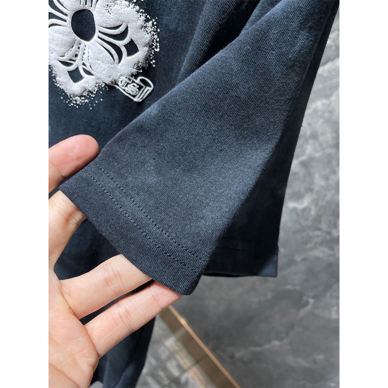 Chro8me8- Áo Vải Nhuộm tie-dye Tay Ngắn Nhập Khẩu Chất Lượng Cao Bảo Vệ Môi Trường In Họa Tiết Đặc Biệt