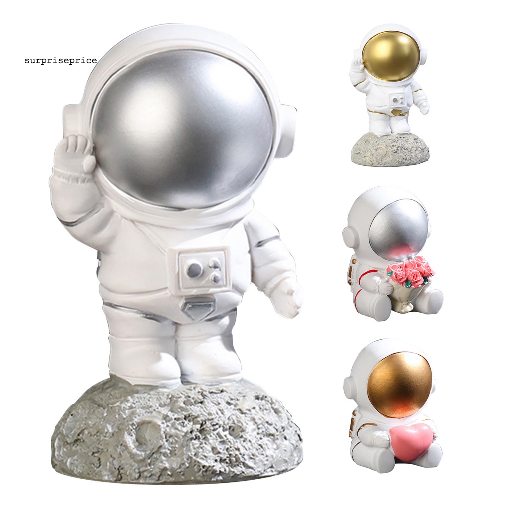 Mô Hình Nhân Vật Phi Hành Gia Bằng Nhựa Resin Màu Sắc Thủ Công Nhỏ Gọn Thời Trang