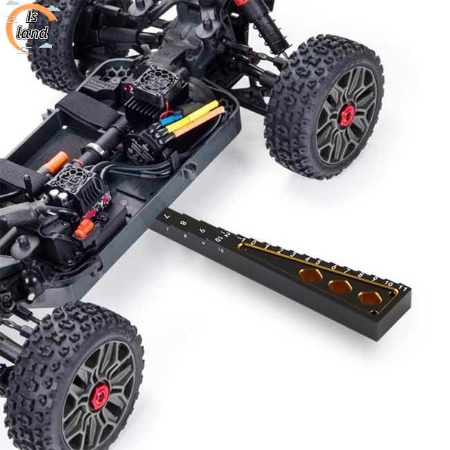 Thước Đo Chiều Cao Hai Màu Bằng Kim Loại Cho Xe Tamiya Traxxas Hsp Kyosho Rc 1 / 10 / 12 / 24 Rv