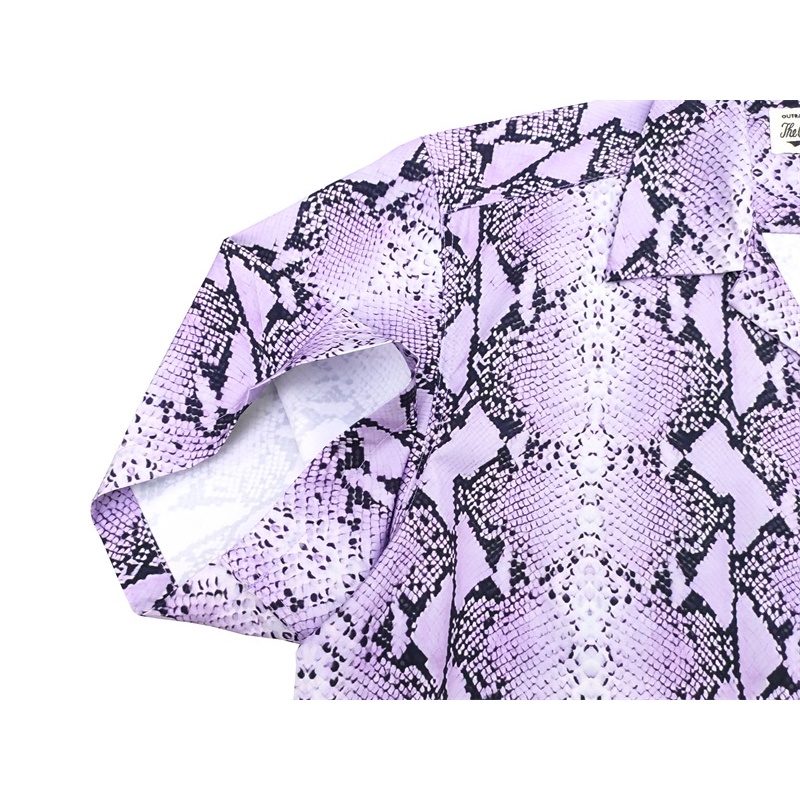 Wa-cko- Áo Sơ Mi Wacko Maria 22ss Python 88- Python Hở Cổ Thời Trang Cổ Điển Cho Nam Và Nữ Whgujtrtjhserdfh