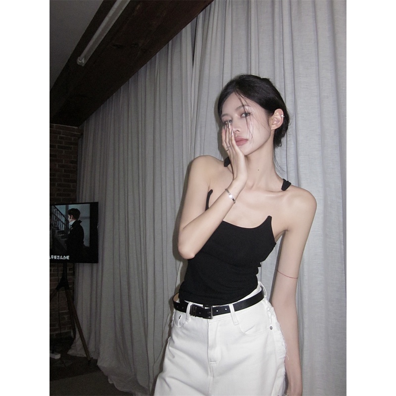 Áo Hai Dây Dáng Ôm Phong Cách Âu Mỹ Thời Trang Mùa Hè Quyến Rũ Cho Nữ