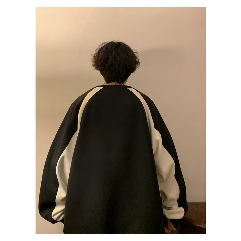 Áo Sweater Cổ Tròn Dáng Rộng Phong Cách Đường Phố Thời Trang Mùa Xuân 2023