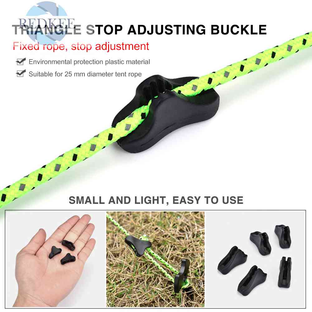 Móc Khóa Dây Lều Chống Trượt Hình Tam Giác