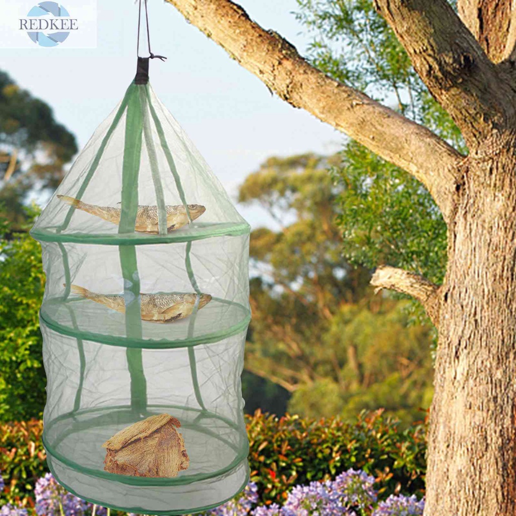 Lồng Lưới Phơi Đồ Màu Xanh Lá Có Khóa Kéo Có Thể Gập Lại Và Linh Hoạt