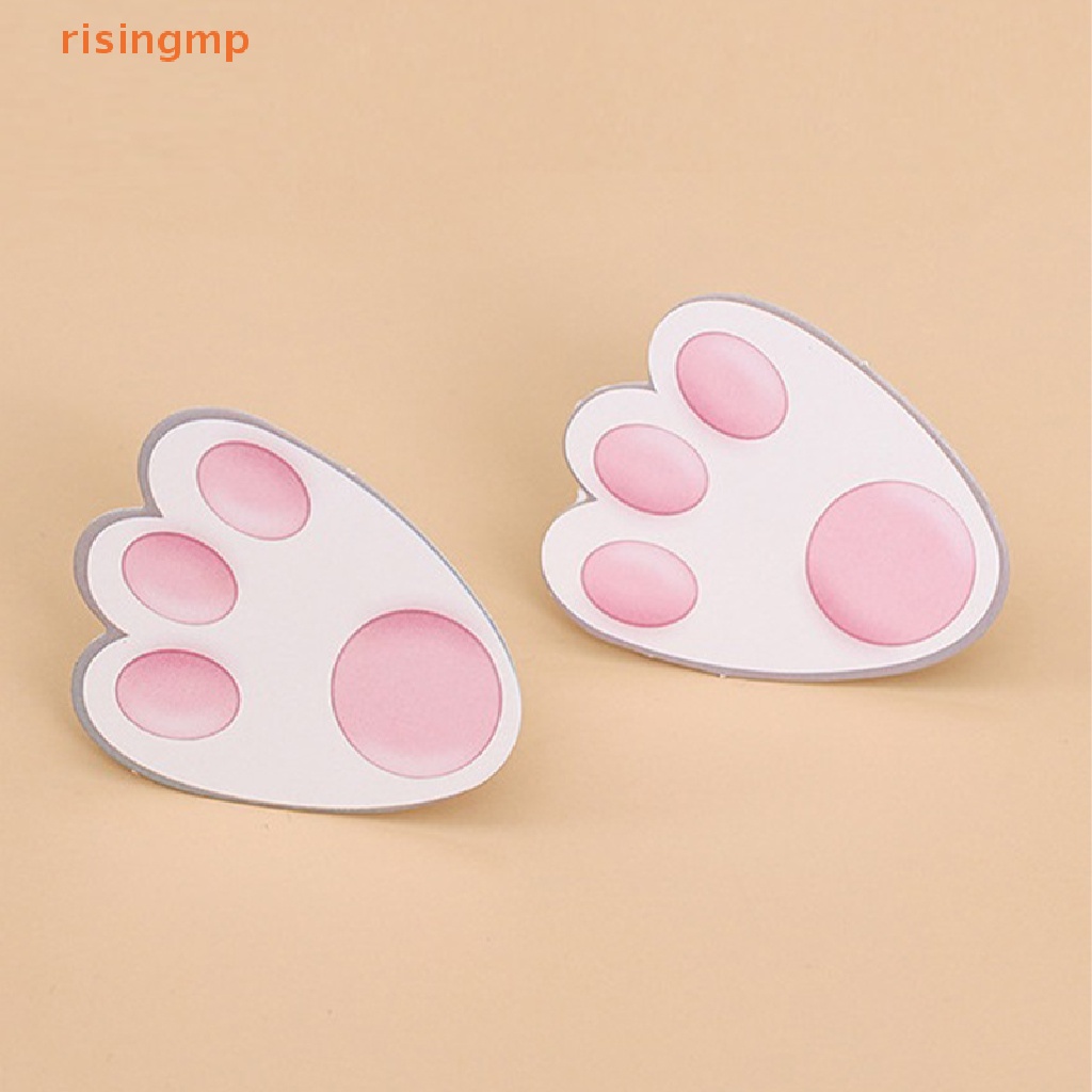 Que Cắm Trang Trí Bánh Kem Hình Dấu Chân Thỏ Xinh Xắn