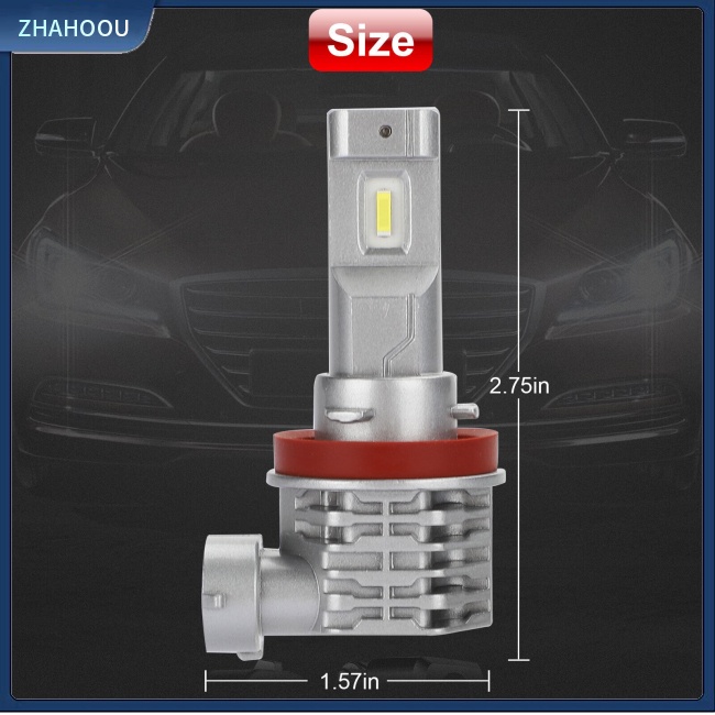 ☃Nhà Cửa☃ 2 Đèn Pha Chống Sương Mù H11 H9 H8 6000k Ánh Sáng Trắng Cho Xe Hơi