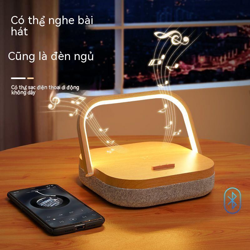 Bộ sạc không dây led mới nổi tiếng trên mạng đèn bàn hộp âm thanh bluetooth sáng tạo thông minh đa chức năng