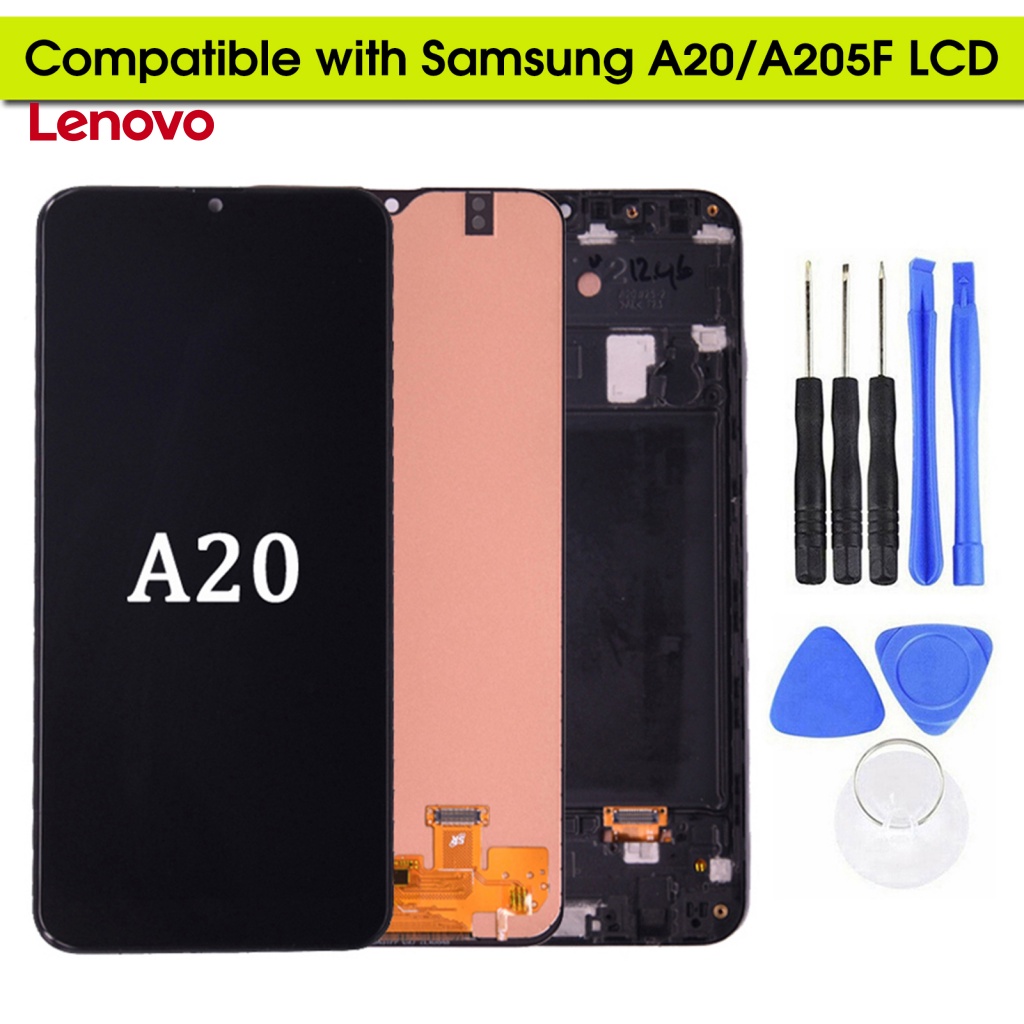 Màn Hình Cảm Ứng LCD Hình Hoa Hướng Dương Cho Samsung Galaxy A20 A205 SM-A205F A205FN A205GN A205S A205YN