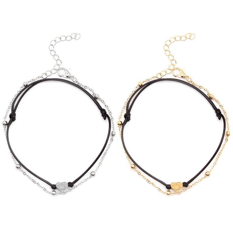 Lắc Chân Hình Trái Tim Đơn Giản Phong Cách Bohemian Thời Trang Cho Nữ