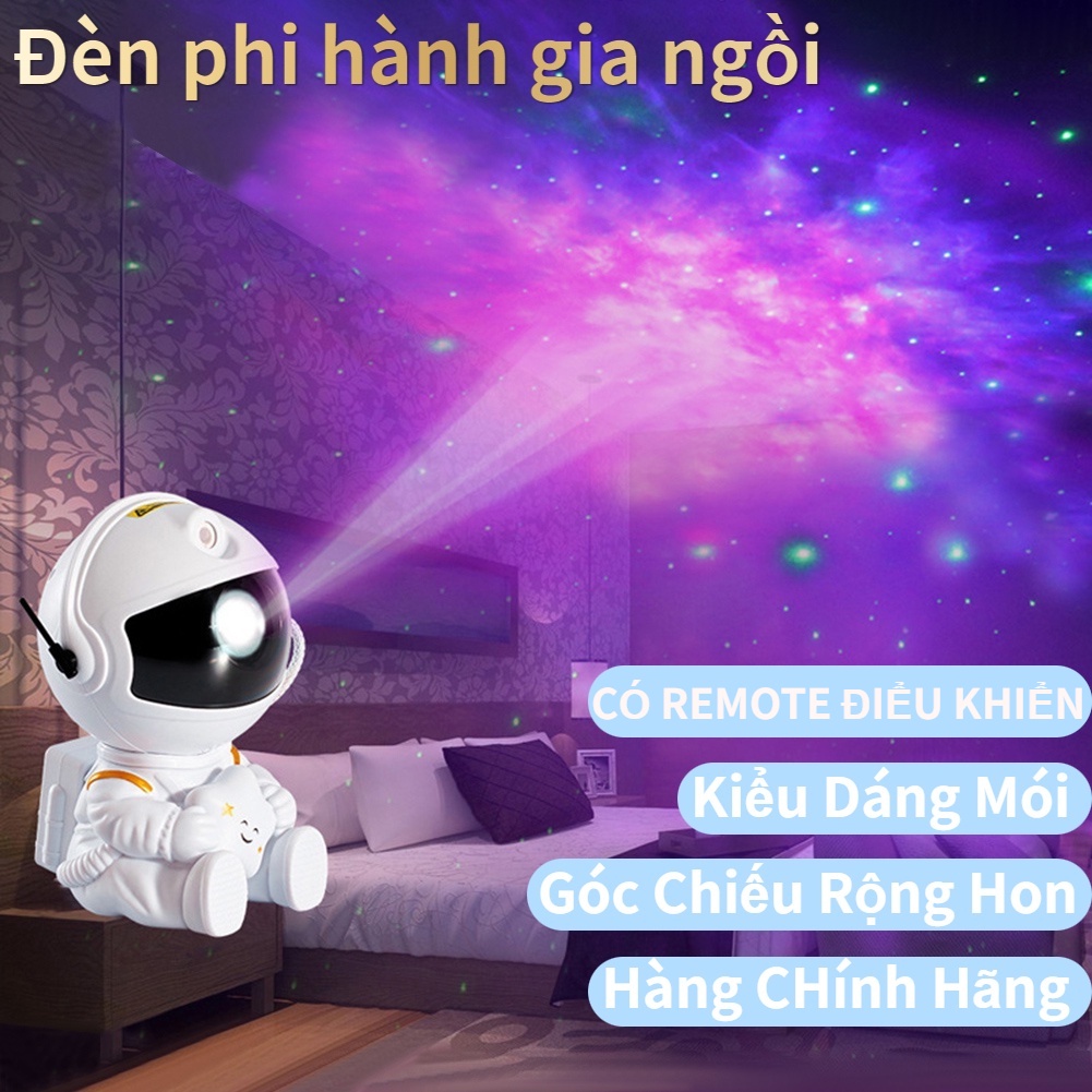 【Luôn Sẵn Hàng giao】Đèn phi hành gia ngồi mẫu mới 2023 GALAXY Thiên Hà Chiếu Sao, đèn chiếu sao thiên hà máy chiếu