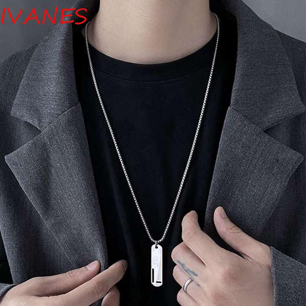 Vòng cổ Mặt Chữ Nhật Thời Trang Cho Cặp Đôi