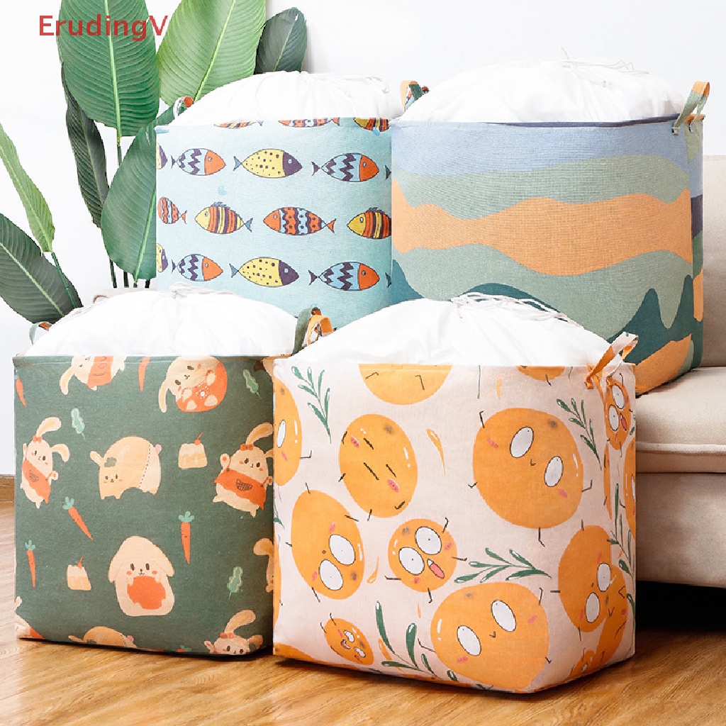 [ErudingV] Túi Đựng Quần Áo Chăn Mền / Hành Lý Cỡ Lớn Chống Bụi Chống Ẩm Mốc Họa Tiết Hoạt Hình [Mới]