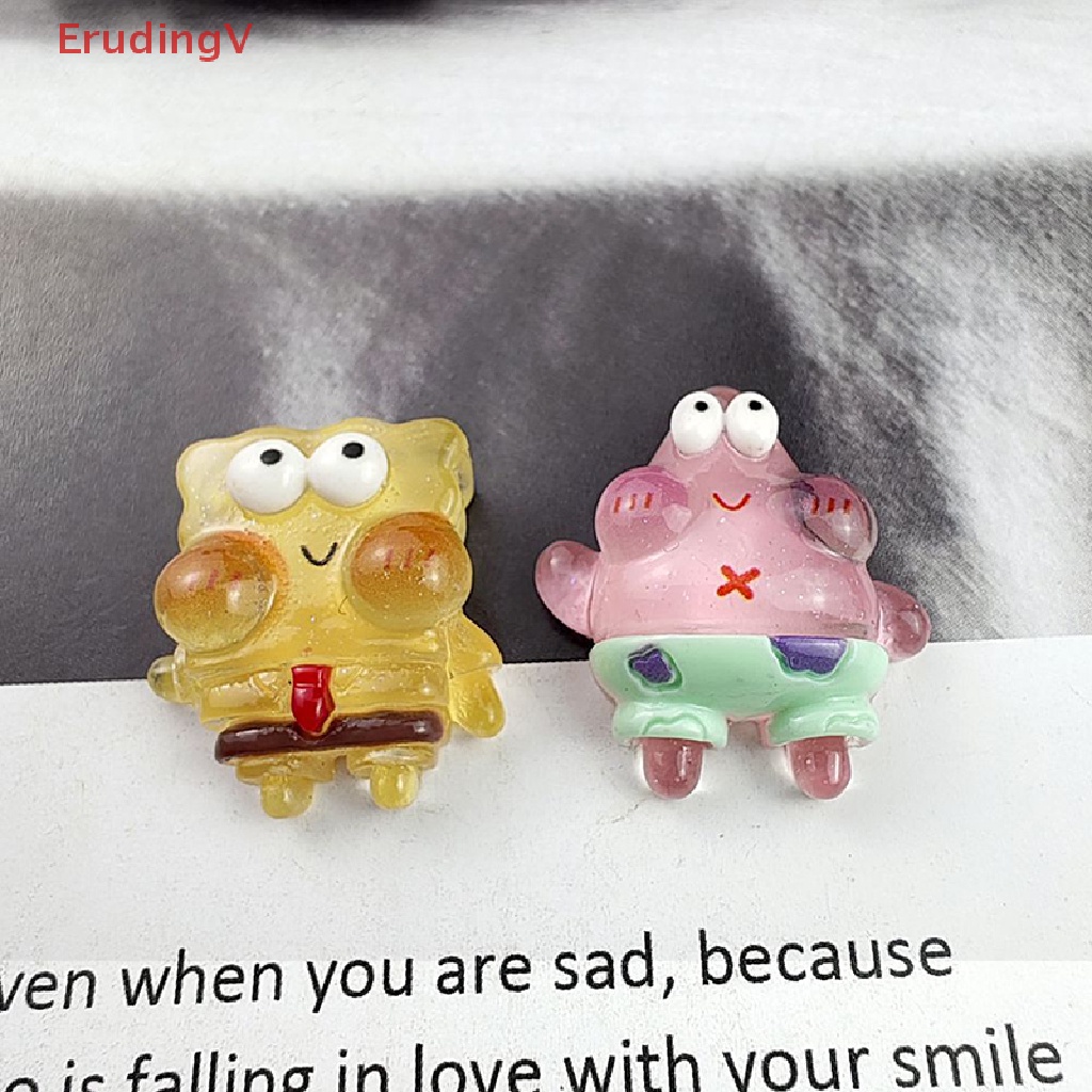 Set 2 Vòng cổ / Móc Khóa Mặt Nhựa Resin Phát Quang Hình Hoạt Hình Vui Nhộn