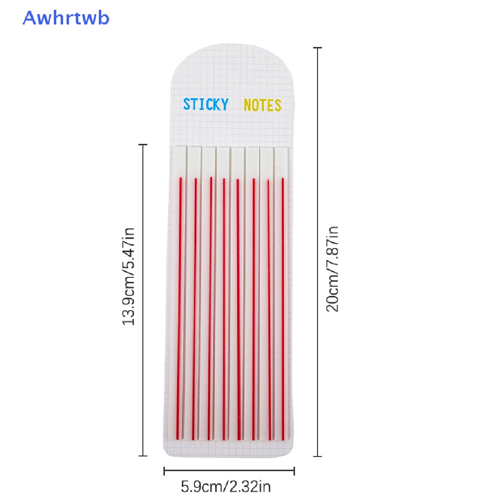 Awhrtwb Nhãn Dán Ghi Chú Dạ Quang Trong Suốt Siêu Mỏng Tiện Dụng Cho Văn Phòng Trường Học Mới