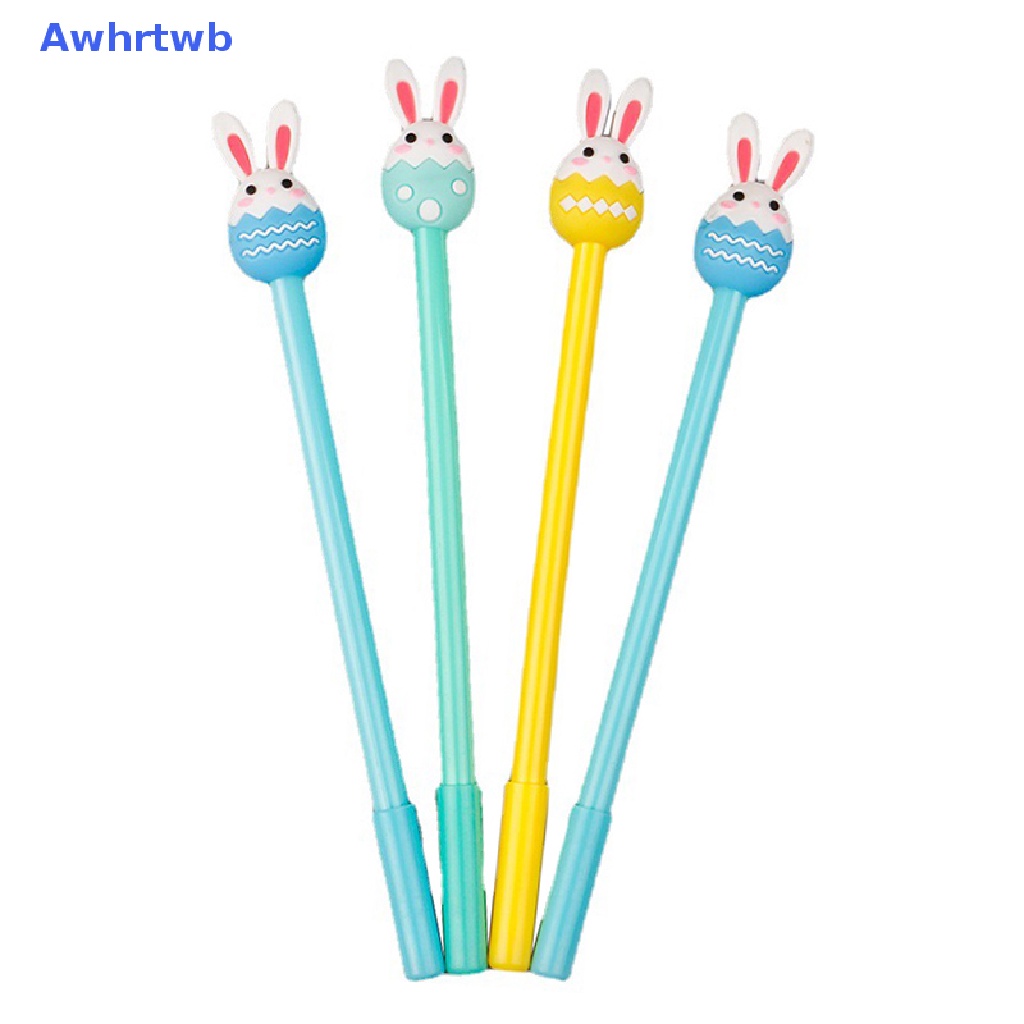 Set 3 Bút Mực Gel Ngòi 0.5mm Hình Thỏ Trứng Phục Sinh Dễ Thương Mới