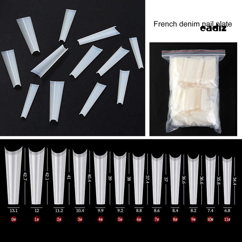 Bộ 500 Móng Tay Giả Siêu Mỏng Linh Hoạt Có Thể Tháo Rời Nhiều Kích Cỡ Cho Nữ