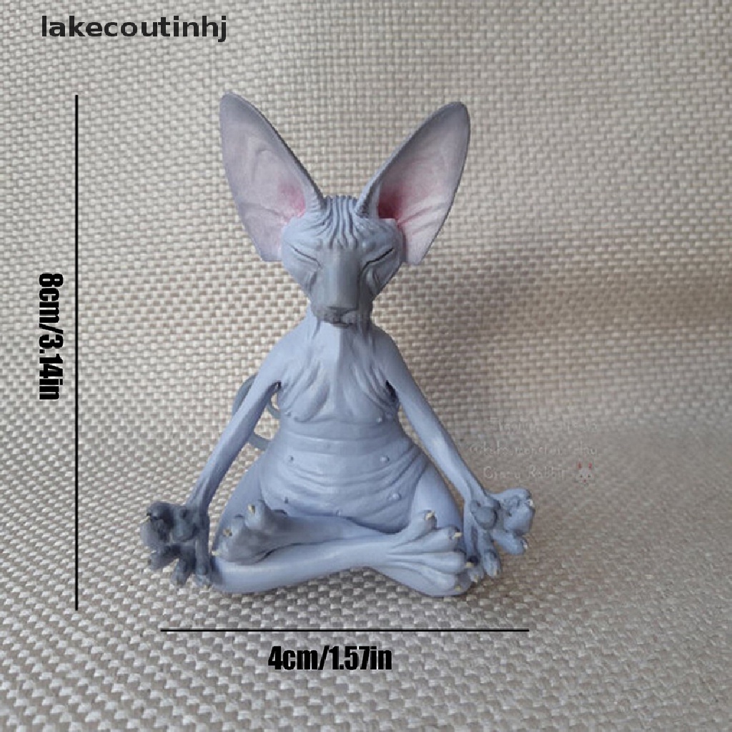 Mô Hình Mèo Hồcou Sphynx Thu Nhỏ Thủ Công Thu Nhỏ Trang Trí Nội Thất