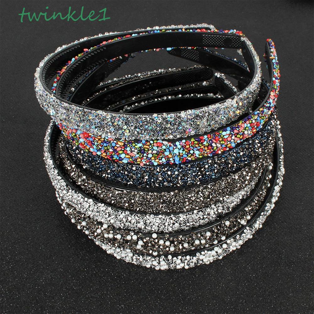 Băng Đô Cài Tóc Đính Đá Lấp Lánh Sang Trọng|Phụ Kiện Dây Buộc Tóc Xinh Xắn Thời Trang