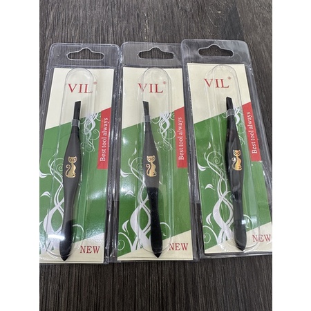 Nhíp đen hình con mèo - dụng cụ makeup