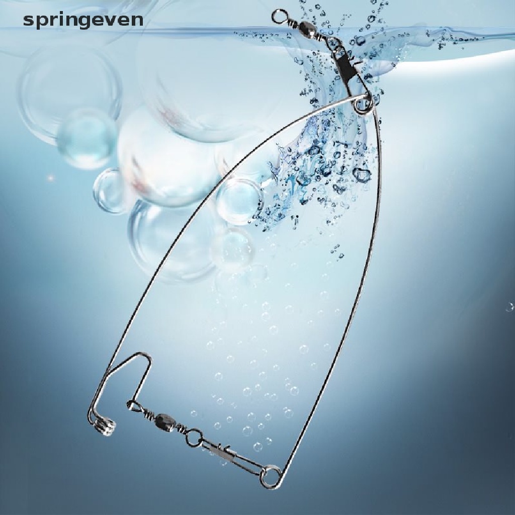 Set 5 Móc Lò Xo Câu Cá Tự Động Bằng Thép Không Gỉ