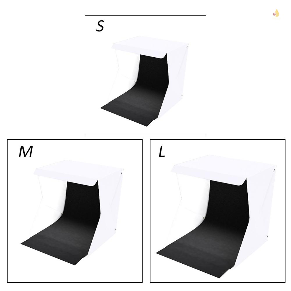 Hộp Chụp Ảnh Mini Mềm Mại Có Đèn LED 200 / 300 / 400mm Chuyên Dụng