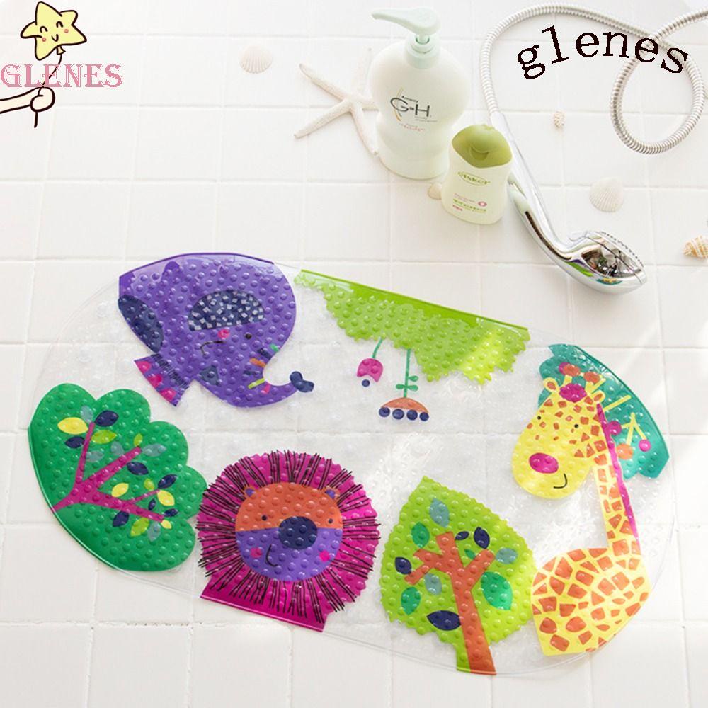 Thảm Lót Sàn Nhà Tắm Bằng PVC Mềm Chống Trượt In Hoạt Hình Dễ Thương