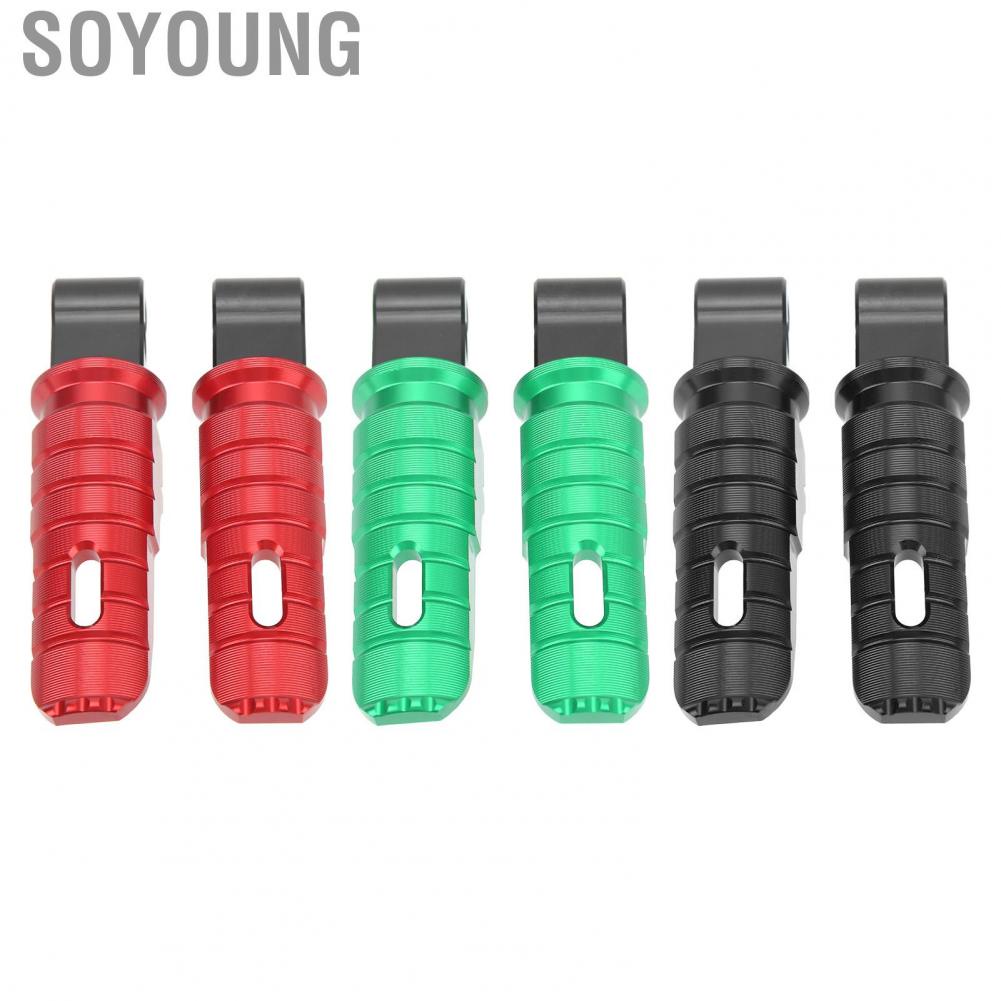 Soyoung Motorcycle Foot Pegs  Motorbike Footpegs Rear T6063 Aluminum Alloy for