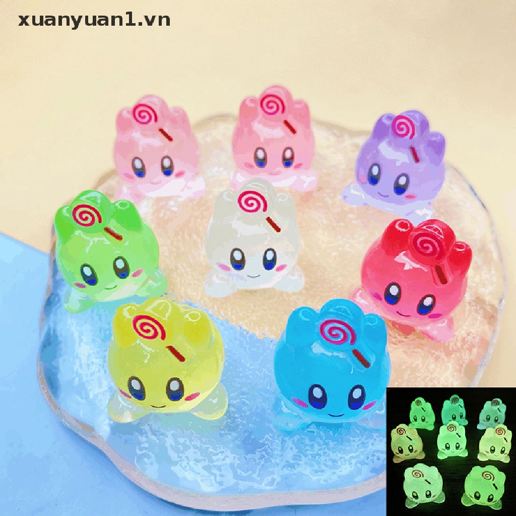1 Mô Hình Xe Hơi Kirby Bong Bóng Mini Bằng Nhựa Phát Quang Trang Trí Bảng Điều Khiển Xe Hơi