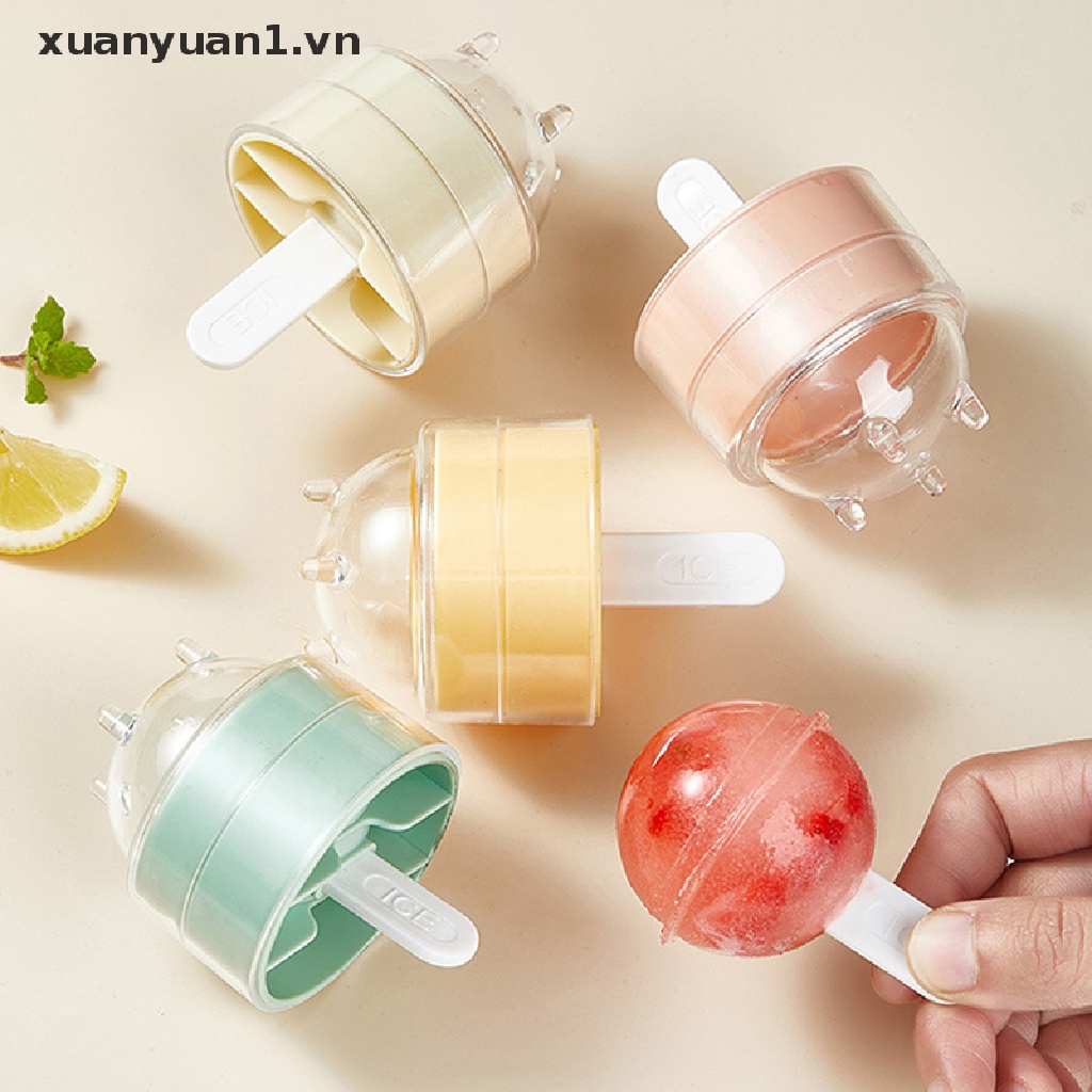 Khuôn Làm Kem Que Bằng Nhựa Tiện Dụng Cho Nhà Bếp