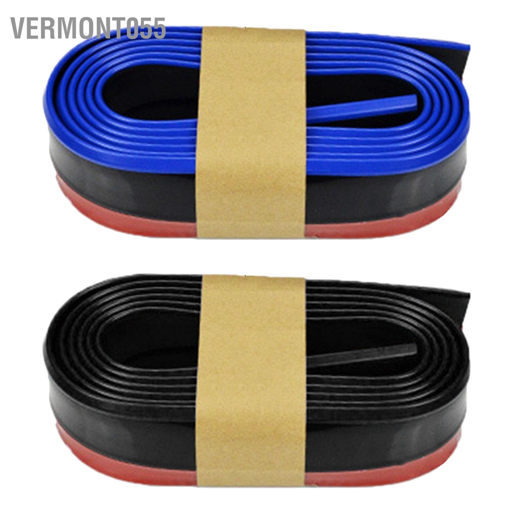 Vermont055 Cản trước Bảo vệ môi lớn có thể gập lại Sọc cao su cho xe hơi