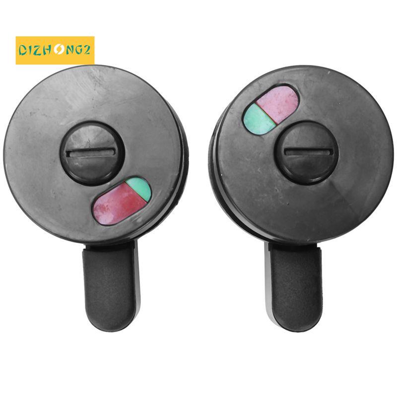 Set 2 Khóa Cửa Toilet Công Cộng Dạng Xoay Màu Đỏ / Xanh Lá