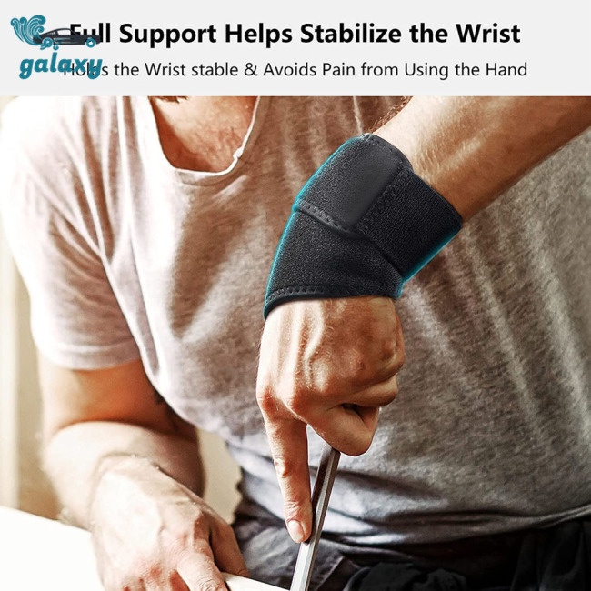 Galaxy 1 Cặp Đai Quấn Cổ Tay Thoáng Khí Điều Chỉnh Được Kèm Miếng Dán Ma Thuật Hỗ Trợ Giảm Đau Khớp