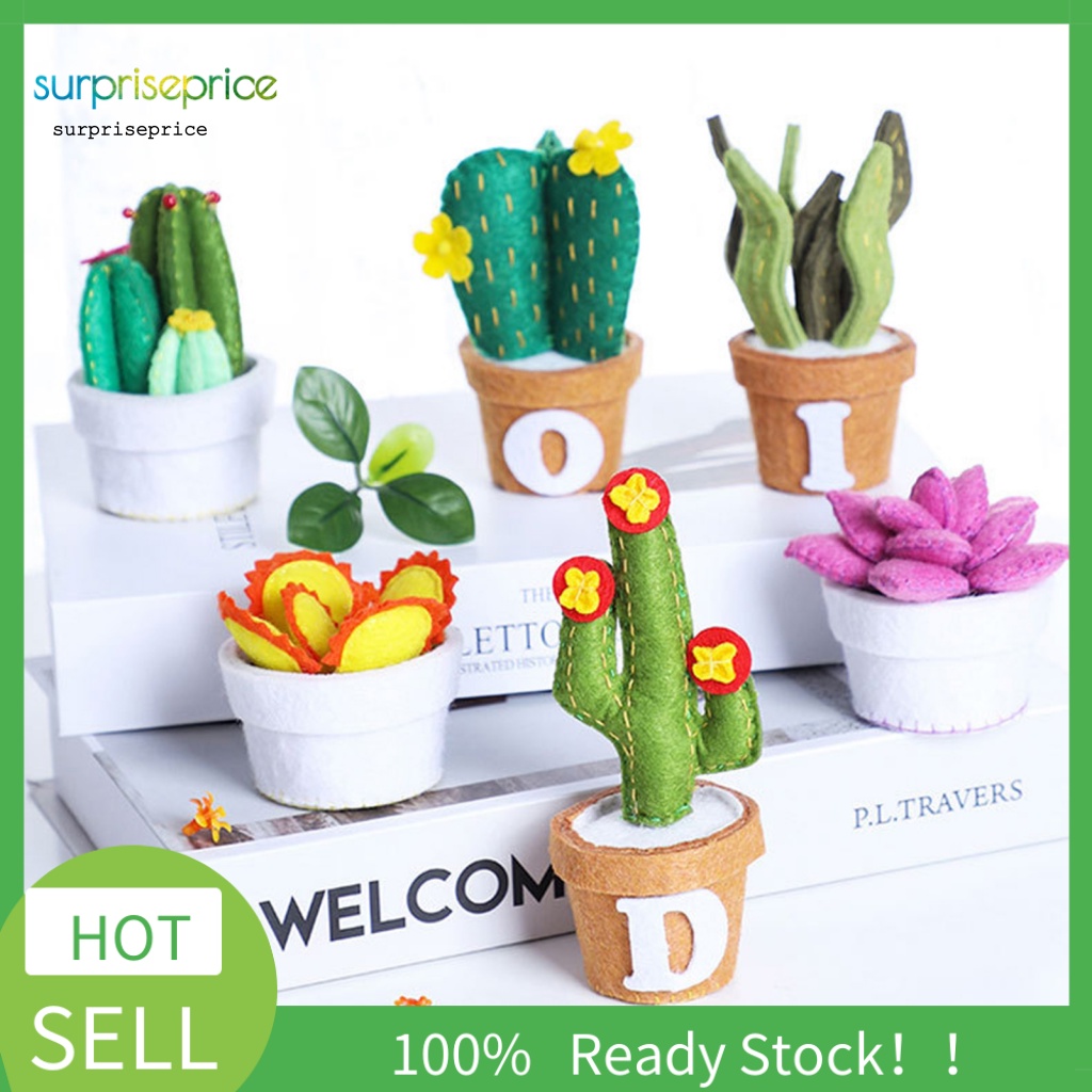 1 Gói Cây Mọng Nước Giả Bằng Vải Không Dệt Thân Thiện Với Môi Trường Cho Người Mới Bắt Đầu