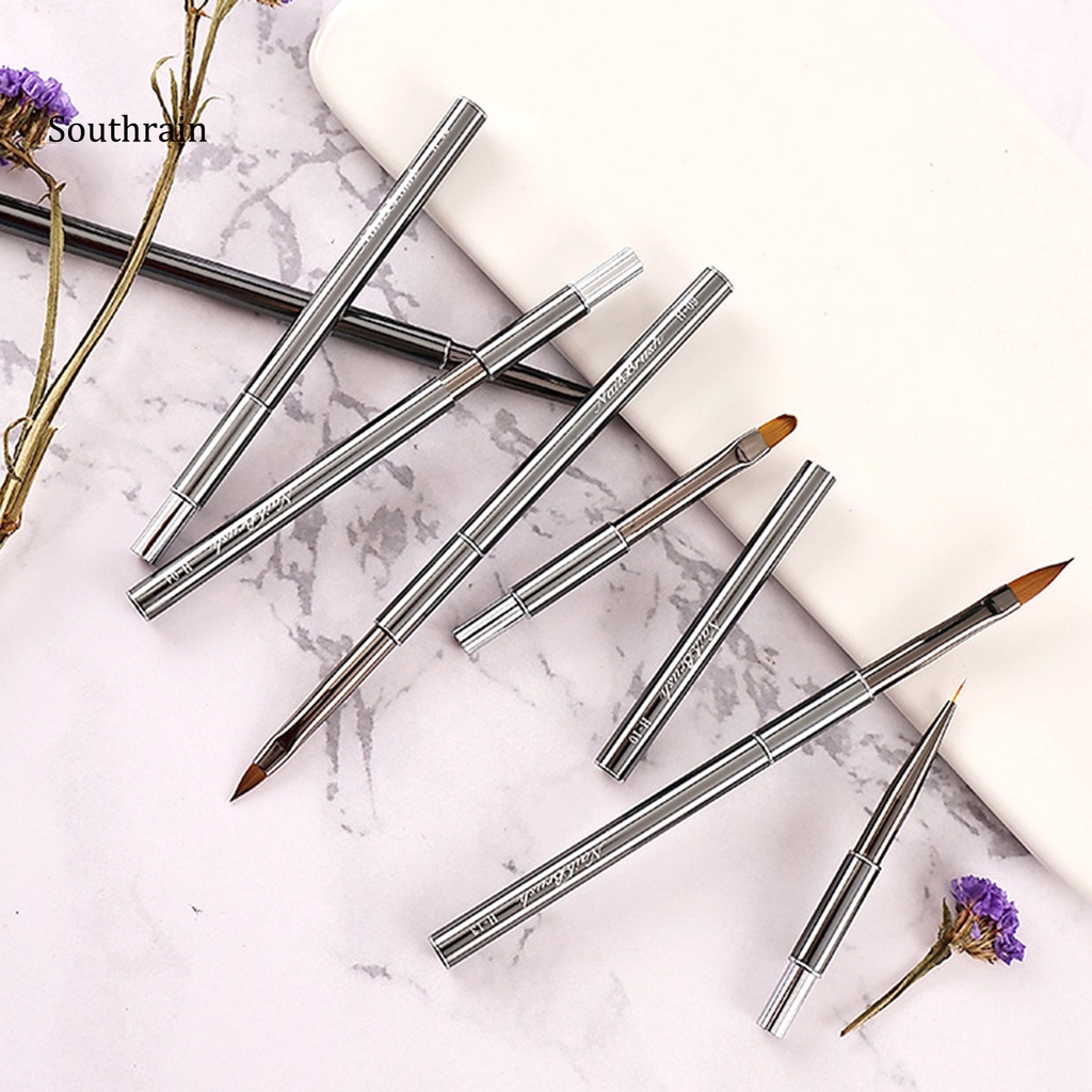 Bút Lông Mềm Vẽ Móng Nghệ Thuật DIY Không Phai Màu Kèm Vỏ Đựng