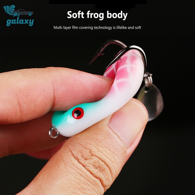 Galaxy Mồi Giả Nhử Cá Hình Ếch Thỏ 4cm / 5cm Gắn Kèm Lưỡi Câu