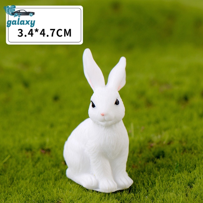 Galaxy Đồ trang trí Thỏ Mini Bằng Nhựa Resin Dễ Thương Trang Trí Tiểu Cảnh