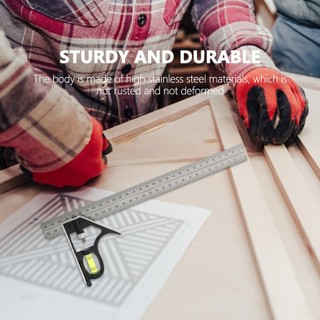 300Mm Adjustable Combination Square Angle Ruler Multifunctional Gauge