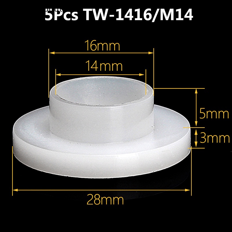 Set 5 / 10 / 20 / 50 / 100 Vòng Đệm Chữ T Bằng Nhựa Cách Nhiệt Đa Năng M3 M4 M5 M6 M8 M10 M12 M14 M16
