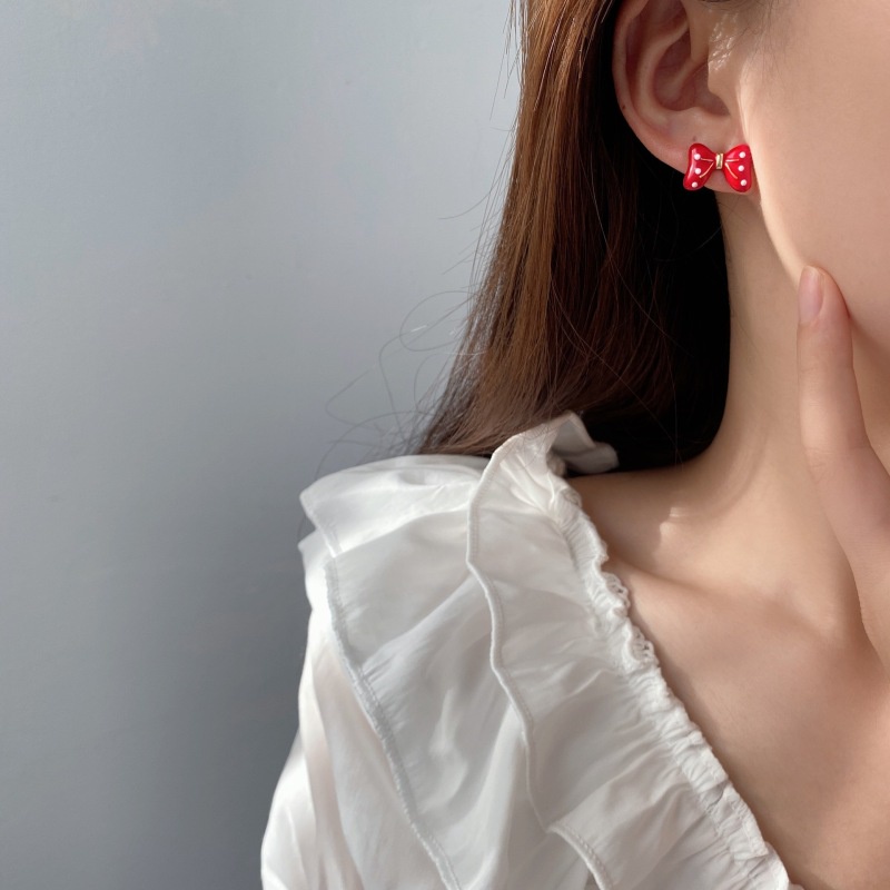 Bông Tai Hình Nơ Bằng Kim Loại Sang Trọng Cho Nữ 2023