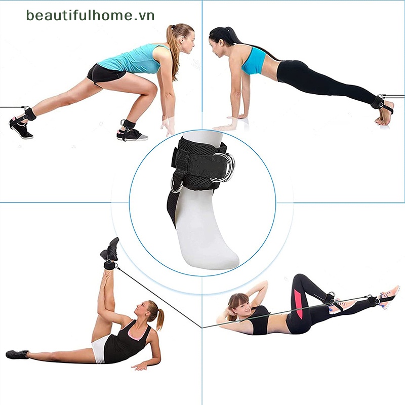 Đai Quấn Mắt Cá Chân Có Vòng Chữ D Có Thể Điều Chỉnh Hỗ Trợ Tập Gym Cho Nam Nữ