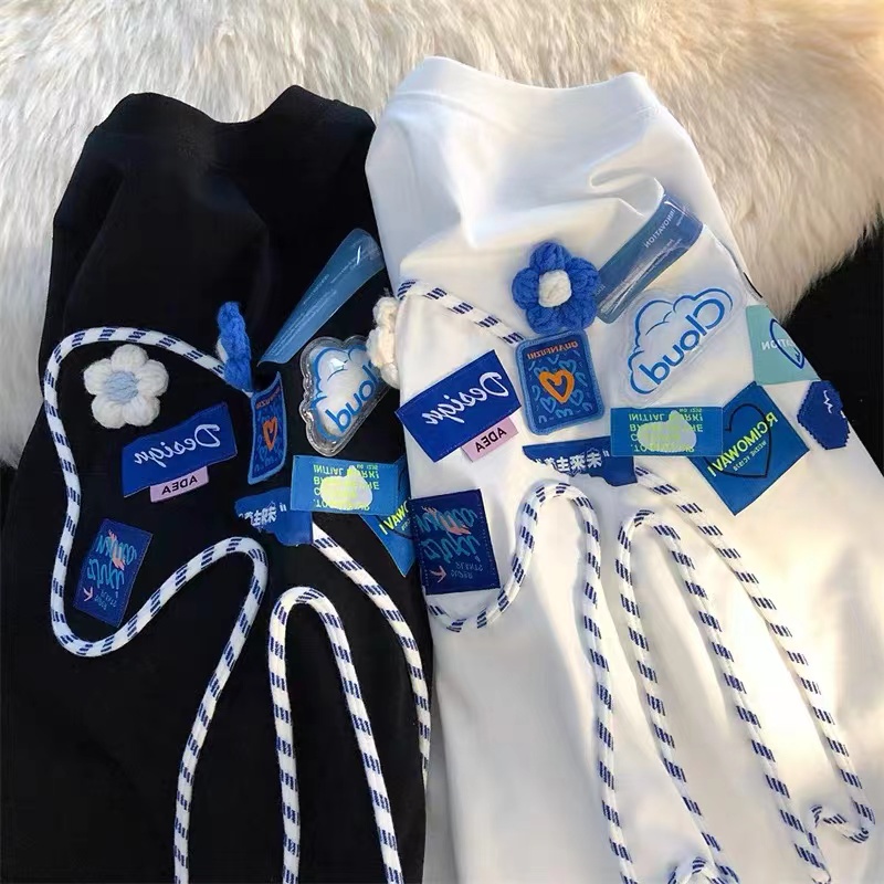 Áo Thun Cổ Tròn Dáng Rộng Phong Cách Thời Trang Đường Phố Cho Nam Giới