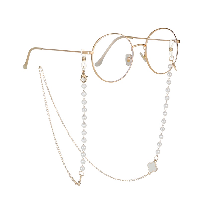 Dây Chuỗi Ngọc Trai Mở Rộng Gắn Kính Đeo Khẩu Trang Chống Thất Lạc Cho Nữ